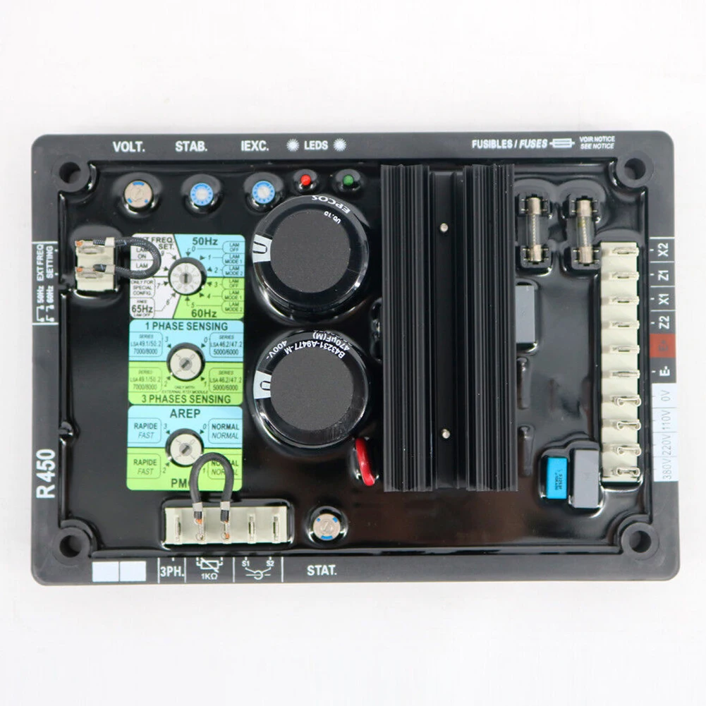 Автоматический регулятор напряжения AVR R450 R448, замена для генераторных установок LeroySomer для генераторов LSA 46,2 47,2 49,1 50,2, запчасти генераторов
Автоматический регулятор напряжения AVR R450 R448, замена для генераторных установок LeroySomer для генераторов LSA 46,2 47,2 49,1 50,2, запчасти генераторов