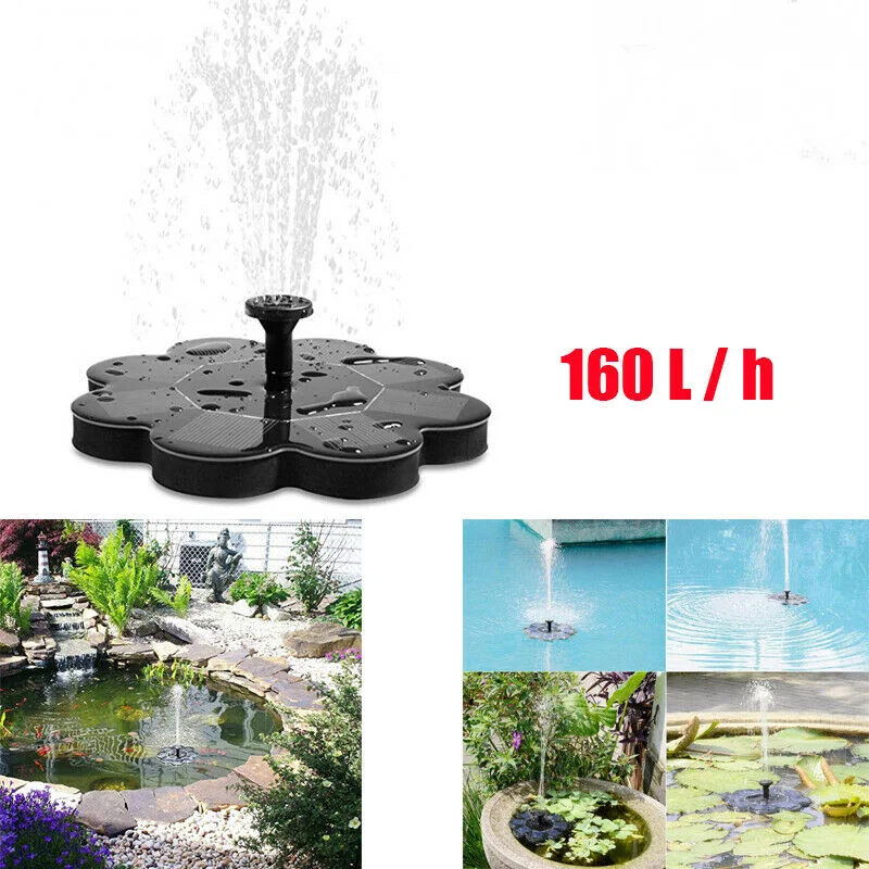 

Водяной фонтан на солнечной энергии, садовый бассейн, пруд, 30-60 см, уличная солнечная панель, для ванной с птицами, плавающий водяной фонтан, садовый декор