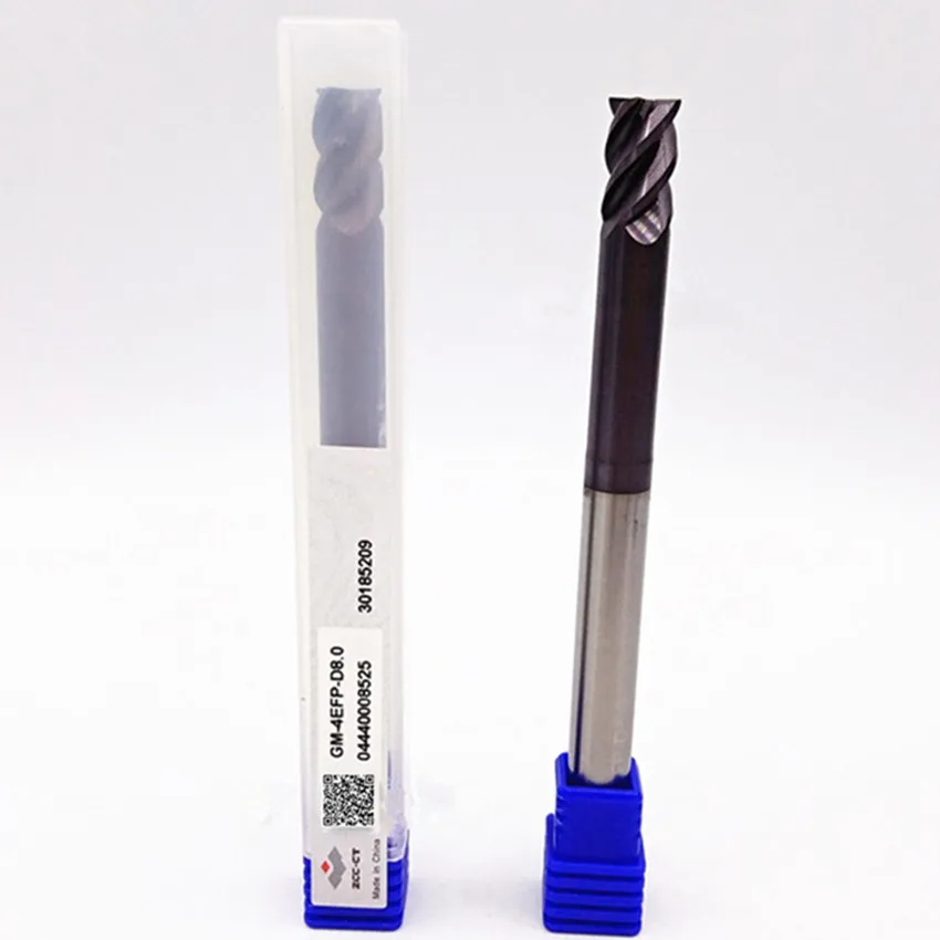 ZCC.CT GM-4EFP-D6.0/GM-4EFP-D8.0/GM-4EFP-D10.0 GM-4EFP Four blade straight shank long neck short blade flat end mills 1pcs/box 
ZCC.CT GM-4EFP-D6.0/GM-4EFP-D8.0/GM-4EFP-D10.0 GM-4EFP Four blade straight shank long neck short blade flat end mills 1pcs/box