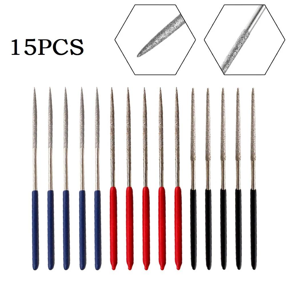 15PCS 3mmx140mm Diamond Needle File Set Rasp File Polishing Finishing Tools For Art Craft Jewelry Polishing
15PCS 3mmx140mm Diamond Needle File Set Rasp File Polishing Finishing Tools For Art Craft Jewelry Polishing