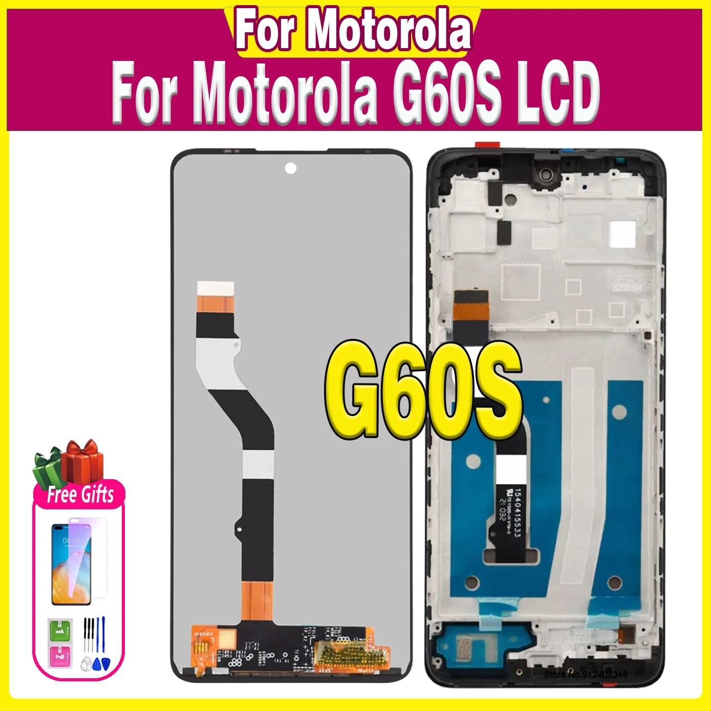 Высококачественный ЖК-дисплей 6,8 ''для Motorola Moto G60S, сенсорный экран для Moto G60S, XT2133-2 дисплей, дигитайзер, сборная Замена
Высококачественный ЖК-дисплей 6,8 ''для Motorola Moto G60S, сенсорный экран для Moto G60S, XT2133-2 дисплей, дигитайзер, сборная Замена