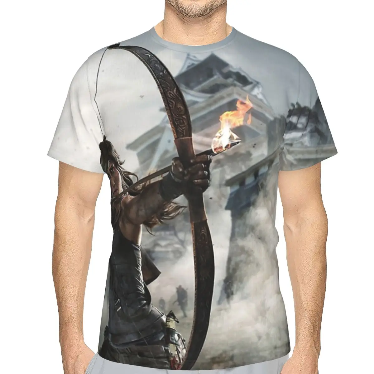 Lara Croft Bow And Fire Arrow Casual Polyester TShirt Tomb Raider Jonah Maiava Game Creative Comfortable Thin 3D T Shirt Male
Lara Croft Bow And Fire Arrow Casual Polyester TShirt Tomb Raider Jonah Maiava Game Creative Comfortable Thin 3D T Shirt Male