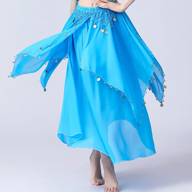 Belly Dance Skirt Coin Chiffon Oriental Skirt Women India Dance Bellydance Costume Performance Practice Clothes
Belly Dance Skirt Coin Chiffon Oriental Skirt Women India Dance Bellydance Costume Performance Practice Clothes