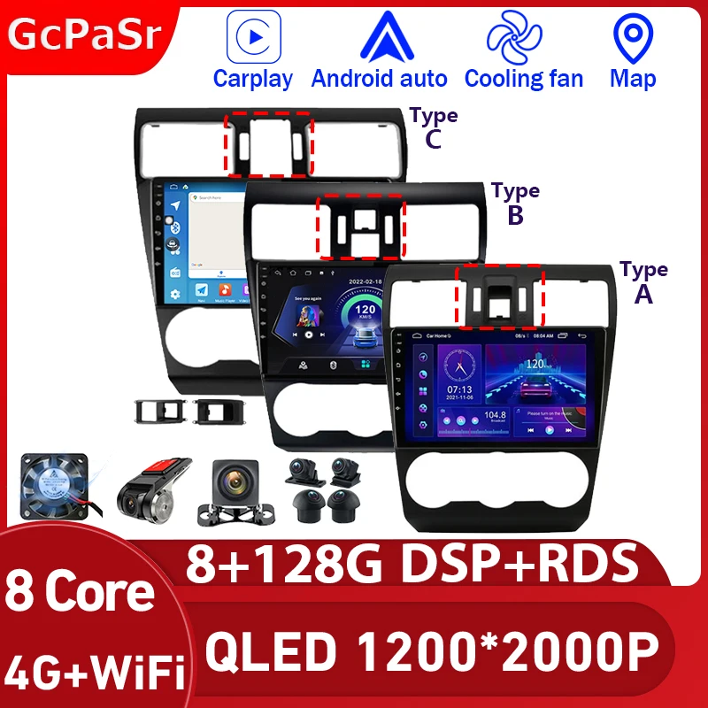 Автомагнитола Carplay для Subaru Forester 4 SJ WRX XV Crosstrek 16 2012 - 2018 с GPS, Wi-Fi, BT
Автомагнитола Carplay для Subaru Forester 4 SJ WRX XV Crosstrek 16 2012 - 2018 с GPS, Wi-Fi, BT