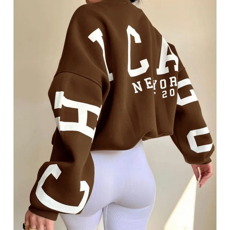 2023 Autumn Winter Casual Letters Print Sweatshirt Women Fashion Fleece Long Sleeve Loose Y2K Streetwear Lady Pullovers Hoodies
2023 Autumn Winter Casual Letters Print Sweatshirt Women Fashion Fleece Long Sleeve Loose Y2K Streetwear Lady Pullovers Hoodies