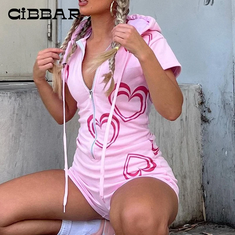 CIBBAR Sportswear Heart Printing Pink Playsuits Jogger Aesthetic Lace-up Hoodies Slim Women Jumpsuits Harajuku Fashion Clothing
CIBBAR Sportswear Heart Printing Pink Playsuits Jogger Aesthetic Lace-up Hoodies Slim Women Jumpsuits Harajuku Fashion Clothing