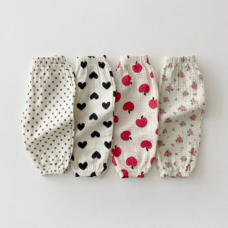 Newborn Baby Girl Pants Summer Floral Polka Dot Print Trousers for Infant Boy Cute Cotton Yarn Thin Children Clothes Girl 0-24M
Newborn Baby Girl Pants Summer Floral Polka Dot Print Trousers for Infant Boy Cute Cotton Yarn Thin Children Clothes Girl 0-24M