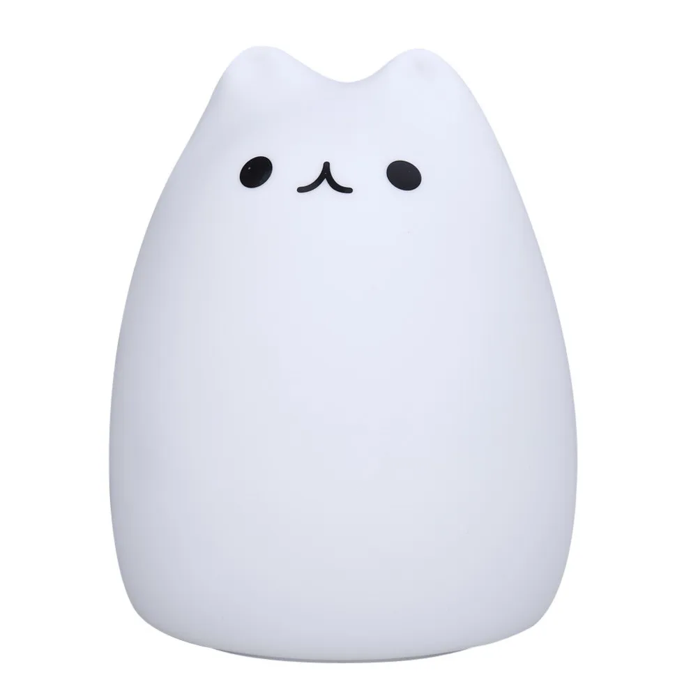 LED Night Lamp Touch Sensor Cat Silicone Animal Light Colorful Child Holiday Gift Sleepping Bedroom Desktop Decor Lamp
LED Night Lamp Touch Sensor Cat Silicone Animal Light Colorful Child Holiday Gift Sleepping Bedroom Desktop Decor Lamp
