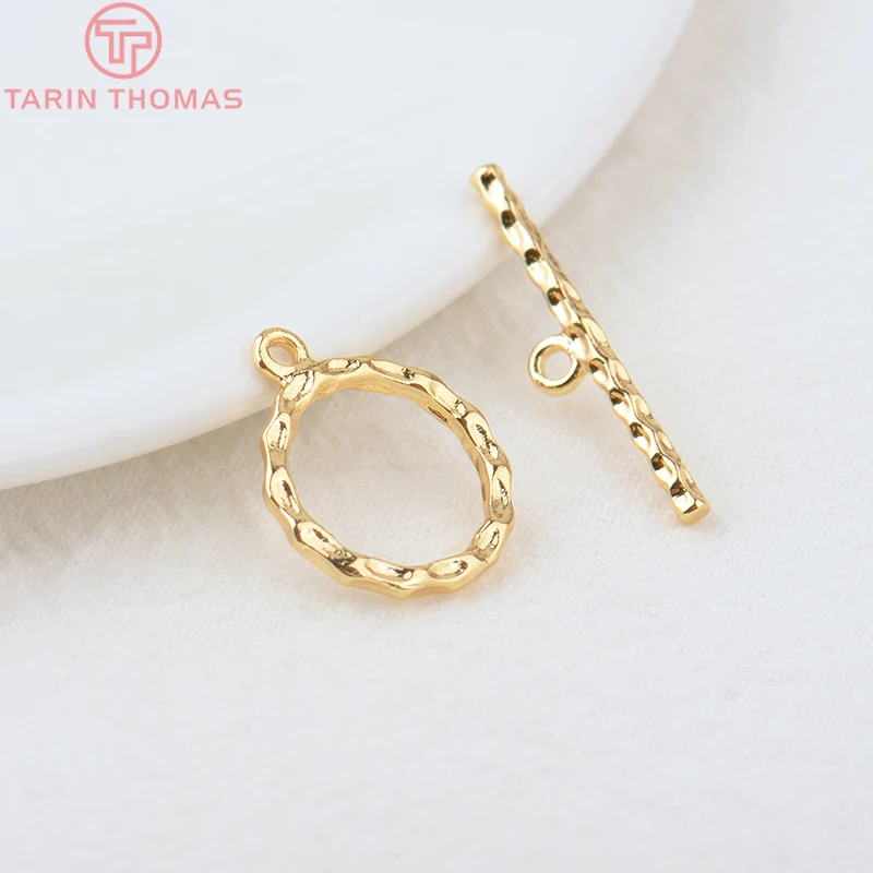 (3324)6 Sets O:15MM T:25MM 24K Gold Color Plated Brass Round Bracelet O Toggle Clasps High Quality Diy Jewelry Accessories
(3324)6 Sets O:15MM T:25MM 24K Gold Color Plated Brass Round Bracelet O Toggle Clasps High Quality Diy Jewelry Accessories