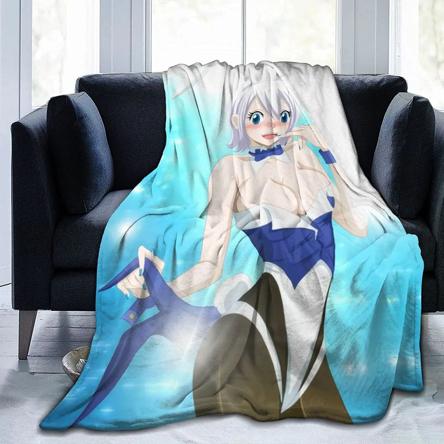 

Lisanna Strauss Fluffy Soft and Comfortable Blanket, Anime Warm Embrace of Sympathy