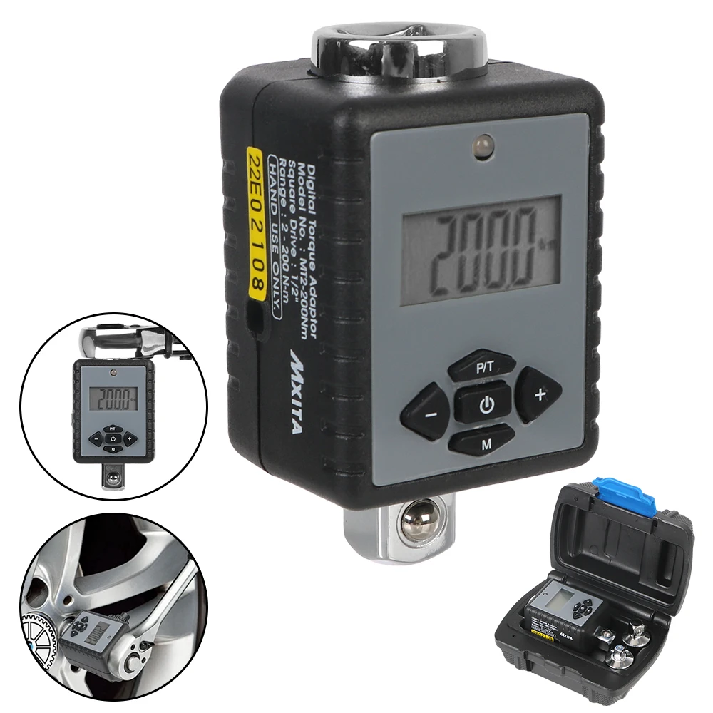 Professional Electronic Torque Wrench Measuring Meter 1/2" 2- 200Nm Adjustable Digital Torque Wrench Bike Car Repair Tool
Professional Electronic Torque Wrench Measuring Meter 1/2" 2- 200Nm Adjustable Digital Torque Wrench Bike Car Repair Tool