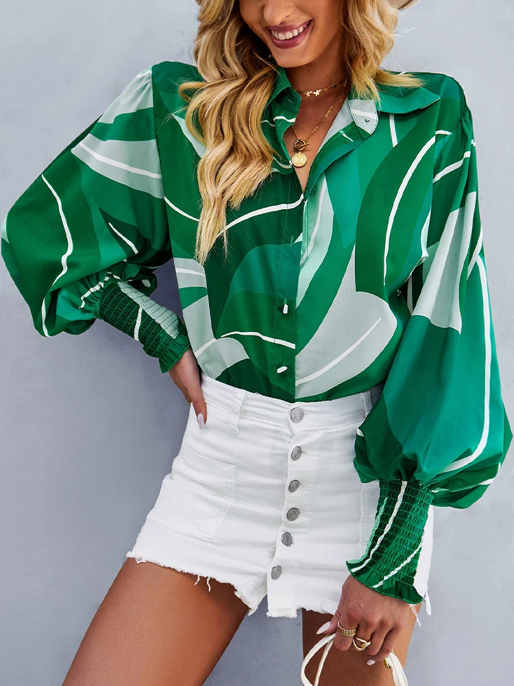 Casual Print Blouses Women 2023 Spring Autumn Long Sleeve Single Breasted Tops Female Fashion Vintage Office Lady Chiffon Shirts
Casual Print Blouses Women 2023 Spring Autumn Long Sleeve Single Breasted Tops Female Fashion Vintage Office Lady Chiffon Shirts