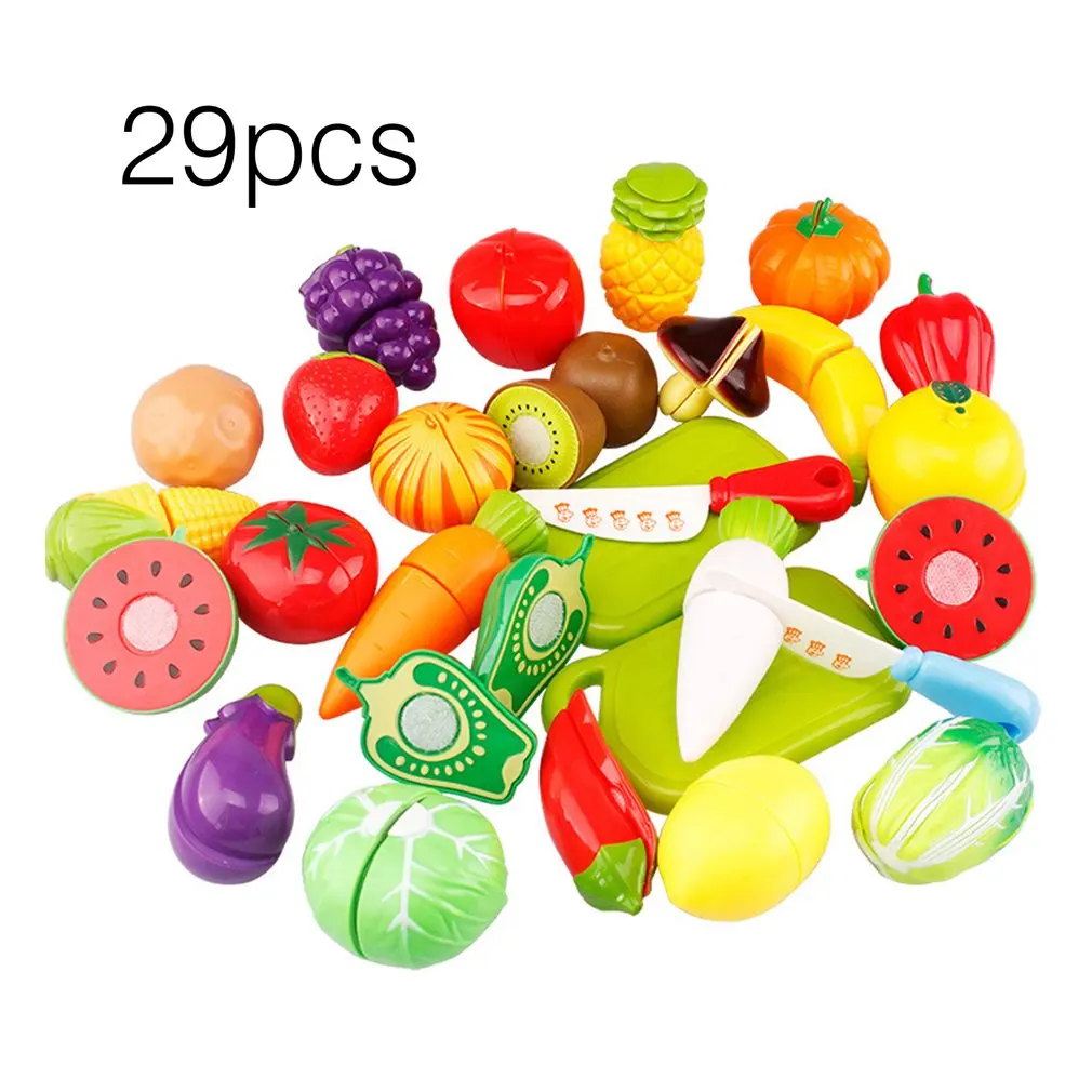 Hot ! 29Pcs/Set Kids Kitchen Toys Fruit Vegetable Cutting Food Play Early Development and Education Toys for Baby Pretend Play
Hot ! 29Pcs/Set Kids Kitchen Toys Fruit Vegetable Cutting Food Play Early Development and Education Toys for Baby Pretend Play