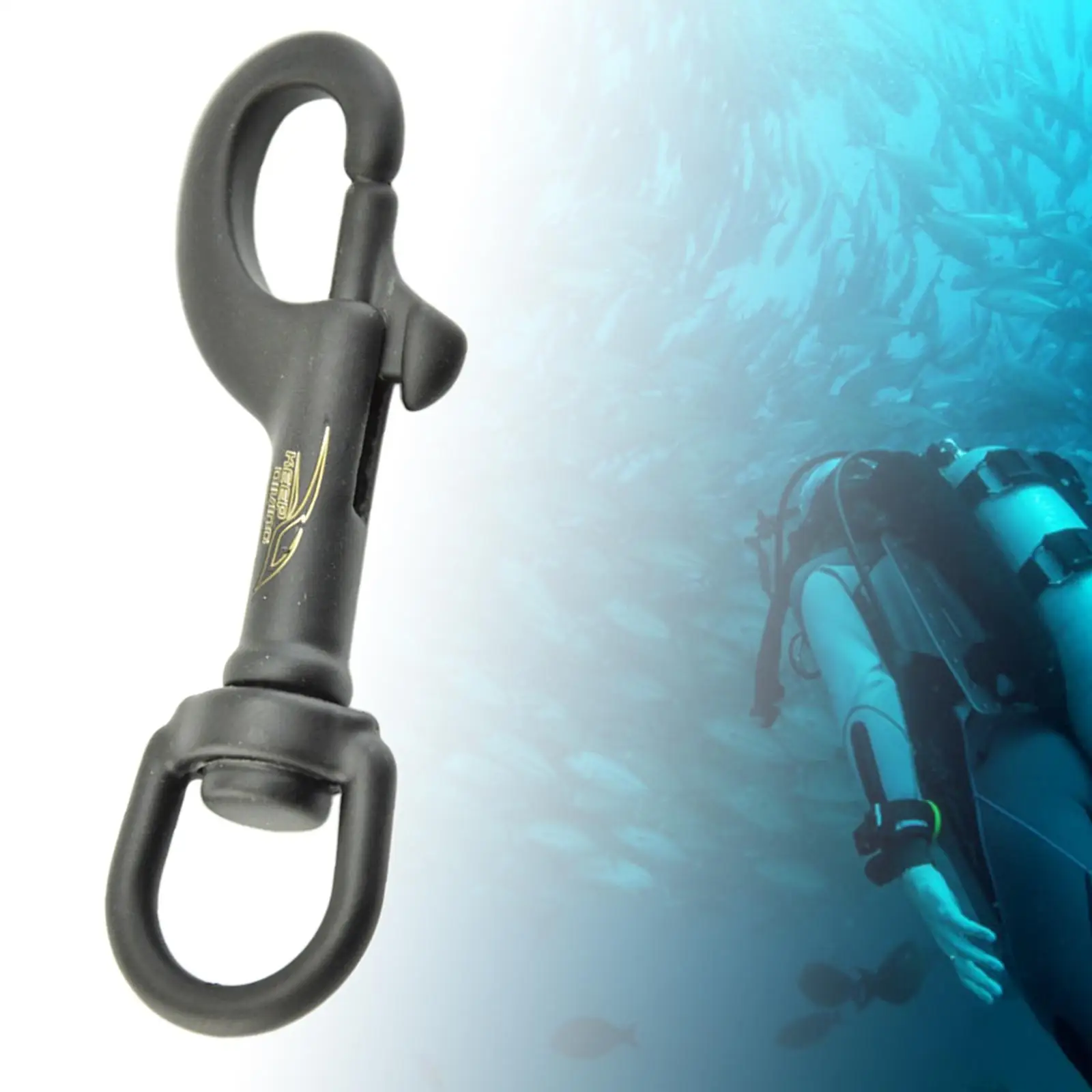 Stainless Steel Single-ended Base Swivel Eye Snap Single Hook Snap Hook Heavy Duty Scuba Diving Clips
Stainless Steel Single-ended Base Swivel Eye Snap Single Hook Snap Hook Heavy Duty Scuba Diving Clips