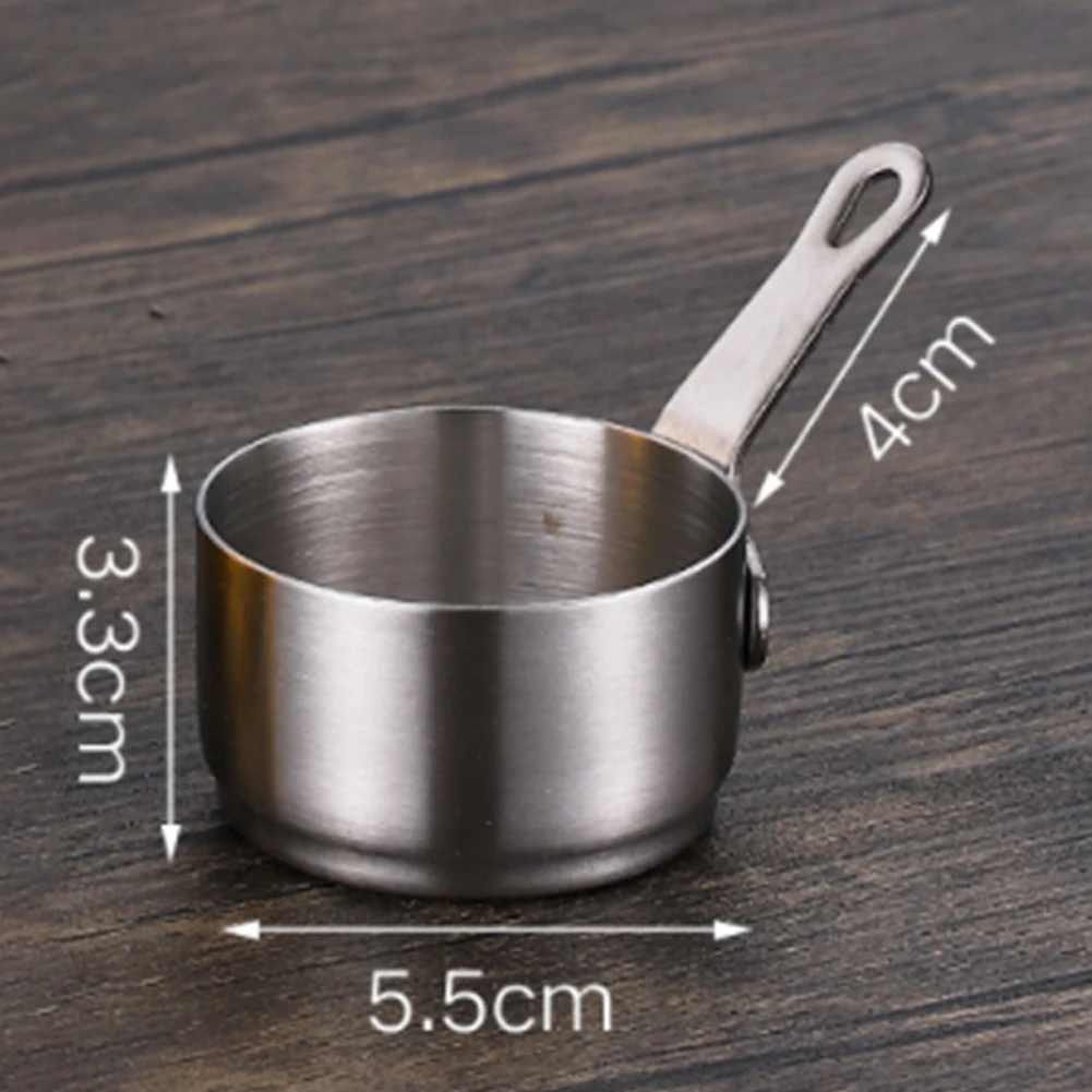 Stockpots Sauce Pan 1pcs 60-100ml Cup Kitchen Long Handle Milk Pot Non Stick Small Smooth Edge Stainless Steel
Stockpots Sauce Pan 1pcs 60-100ml Cup Kitchen Long Handle Milk Pot Non Stick Small Smooth Edge Stainless Steel