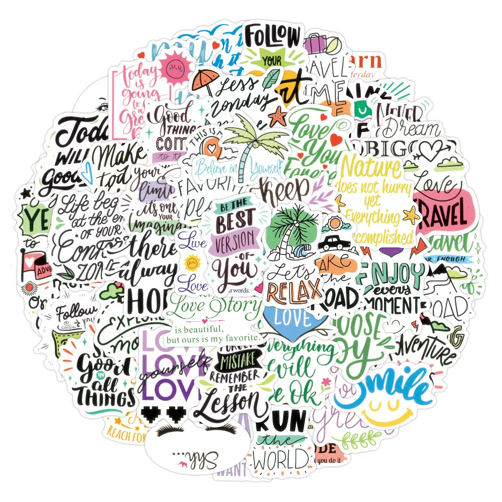 Yxforever 50 шт. вдохновляющие фотообои с положительными мотивами, водонепроницаемые наклейки для подростков и студентов 
Yxforever 50 шт. вдохновляющие фотообои с положительными мотивами, водонепроницаемые наклейки для подростков и студентов