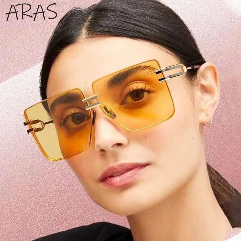 Oversized Rimless Square Sunglasses Women Fashion Luxury Brand Big Frame Sun Glasses Men Frameless Eyewear Lunettes De Soleil
Oversized Rimless Square Sunglasses Women Fashion Luxury Brand Big Frame Sun Glasses Men Frameless Eyewear Lunettes De Soleil