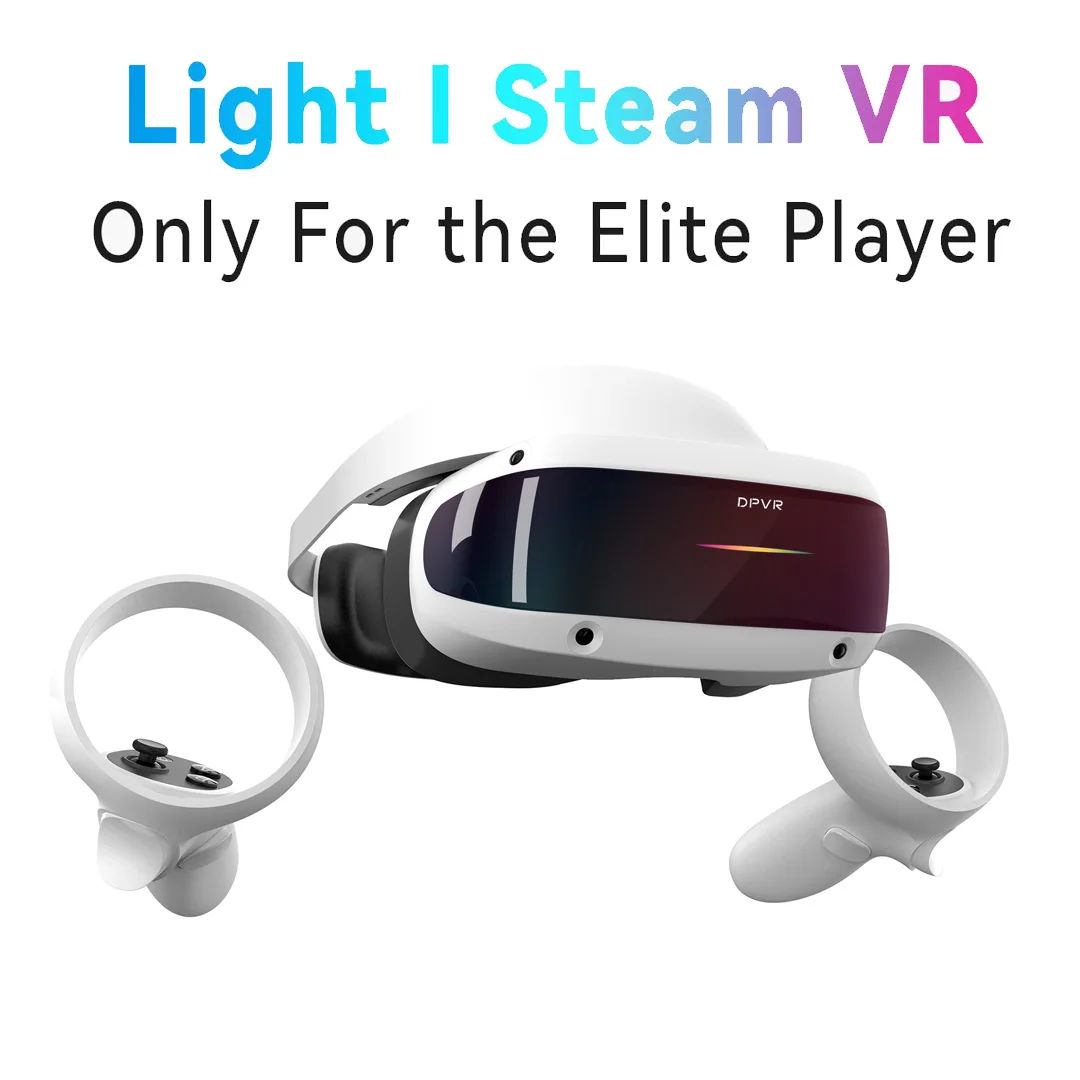 DPVR E4 VR Headsets Virtual Reality Game System 116° FOV with 2 Controller PC Virtual Reality Headsets for Steam VR Game 
DPVR E4 VR Headsets Virtual Reality Game System 116° FOV with 2 Controller PC Virtual Reality Headsets for Steam VR Game