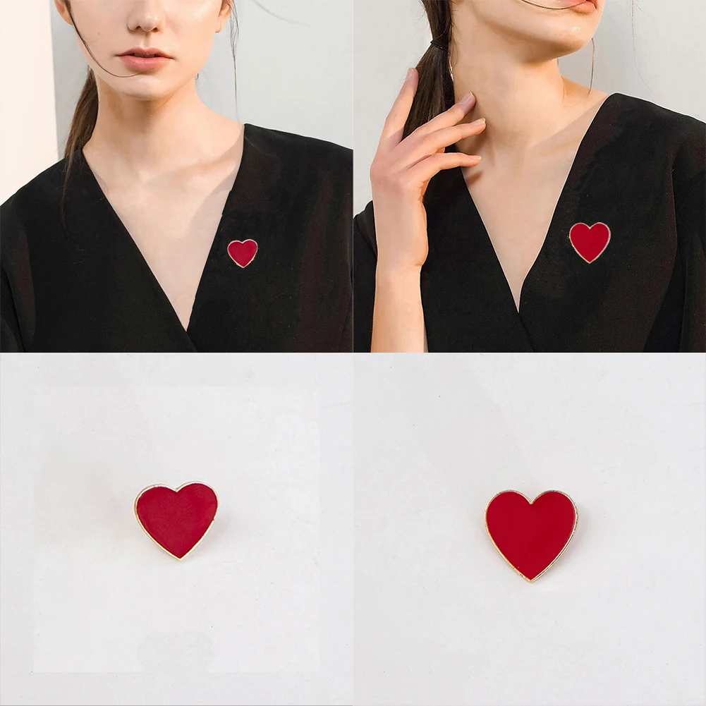 Cuff Collar Needle Wedding Party Jewelry Brooch Red Heart Shape Brooch Lovers Gift Anti Stray Light Shirt Brooch
Cuff Collar Needle Wedding Party Jewelry Brooch Red Heart Shape Brooch Lovers Gift Anti Stray Light Shirt Brooch
