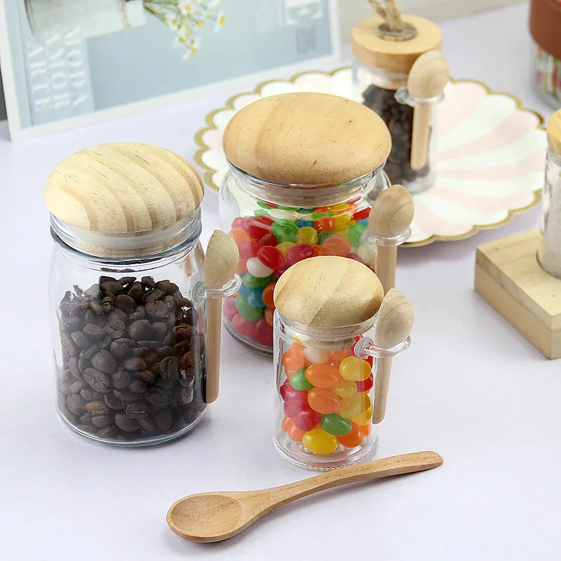 Wooden Lid Wooden Spoon Glass Sub-Bottle Powder Bottle with Inner Plug Kitchen Seasoning Bath Salt Bottle Facial Mask Bottle
Wooden Lid Wooden Spoon Glass Sub-Bottle Powder Bottle with Inner Plug Kitchen Seasoning Bath Salt Bottle Facial Mask Bottle