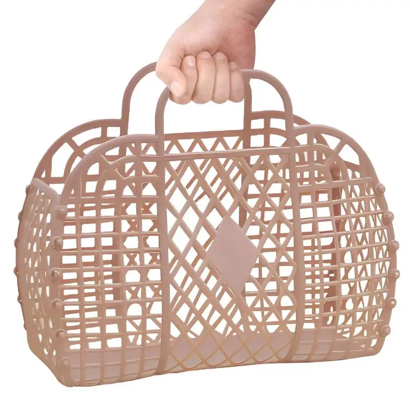 Jelly Bag For Girls Reusable Gift Basket Washable Tote Handbags Hollow Out Jelly Basket Portable Flower Basket Bathroom Bag
Jelly Bag For Girls Reusable Gift Basket Washable Tote Handbags Hollow Out Jelly Basket Portable Flower Basket Bathroom Bag