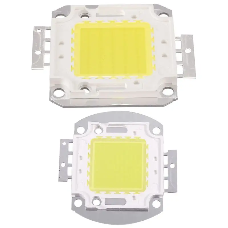 

High Power 50W LED Chip Bulb Light Lamp DIY White 3800LM 6500K & LED Chip 100W 7500LM White Light Bulb Lamp Spotlight