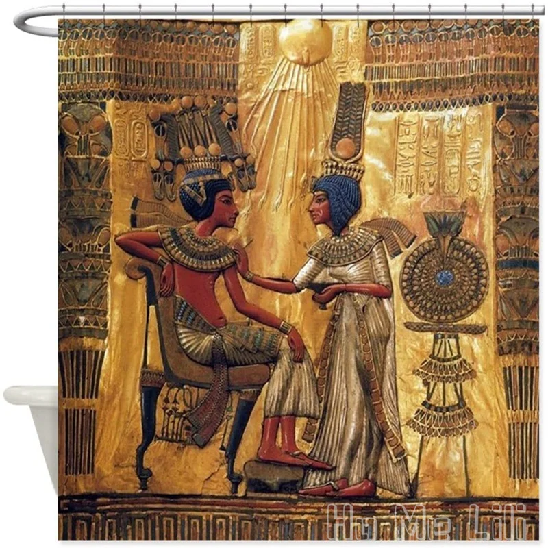 Tutankhamun анкгессунь, египетская Золотая декоративная водонепроницаемая ткань из полиэстера для ванной комнаты, занавеска для душа
Tutankhamun анкгессунь, египетская Золотая декоративная водонепроницаемая ткань из полиэстера для ванной комнаты, занавеска для душа
