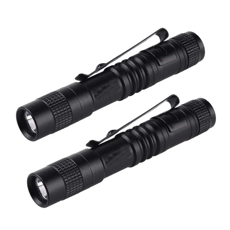 2X Flashlight Pen Torch Super Small Mini AAA XPE-R3 LED Lamp Belt Clip Light Pocket Torch With Holster
2X Flashlight Pen Torch Super Small Mini AAA XPE-R3 LED Lamp Belt Clip Light Pocket Torch With Holster