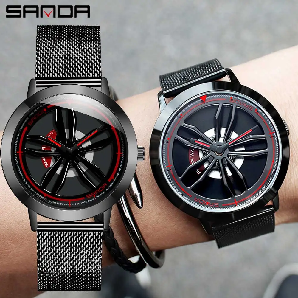 Fashion 360 Degree Rotation Dial Watches Men Car Wheel Men Watches Quartz Waterproof Sport Rim Hub Wheel Wristwatch Relogio
Fashion 360 Degree Rotation Dial Watches Men Car Wheel Men Watches Quartz Waterproof Sport Rim Hub Wheel Wristwatch Relogio