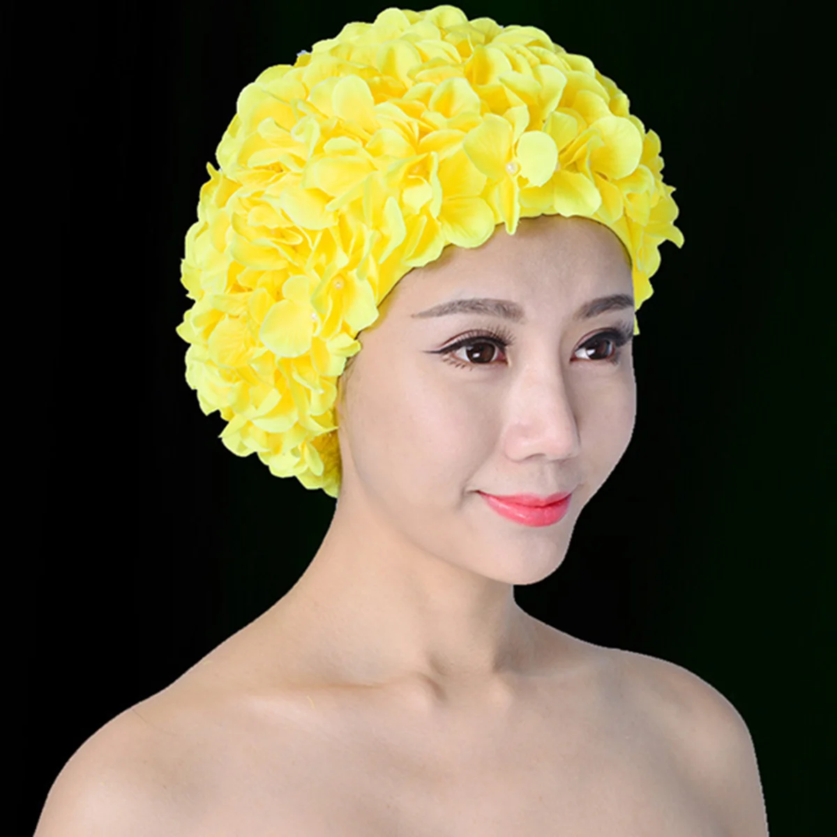 Floral Petal Ladies Bathing Swim Cap Flower Swim Cap Washable Swimming Hat for / Short Hair ( Yellow )
Floral Petal Ladies Bathing Swim Cap Flower Swim Cap Washable Swimming Hat for / Short Hair ( Yellow )