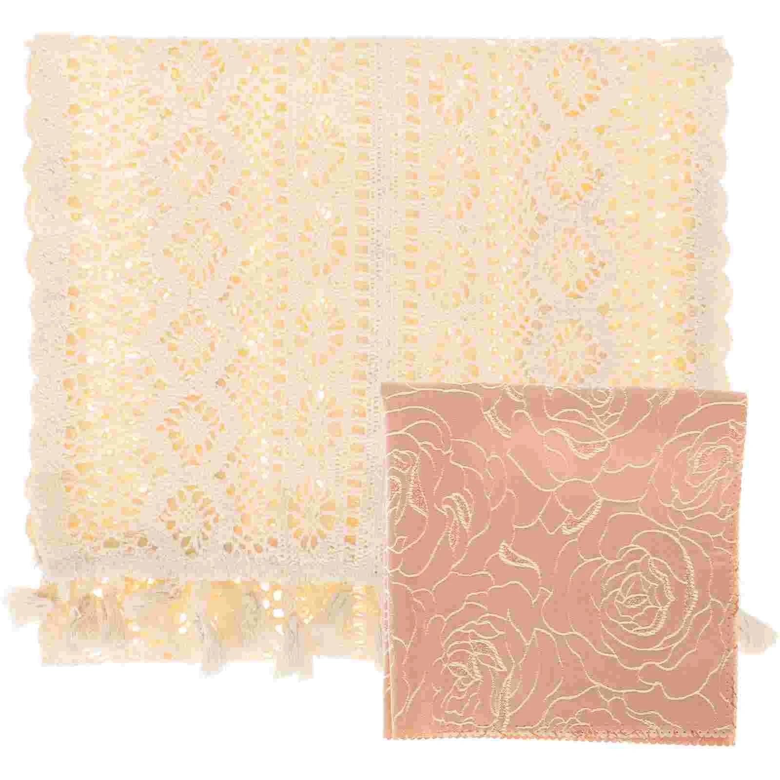 Farmhouse Style Tablecloth Dining Table Runner Decorative Cabinet Cover Decor Doily for Furniture
Farmhouse Style Tablecloth Dining Table Runner Decorative Cabinet Cover Decor Doily for Furniture