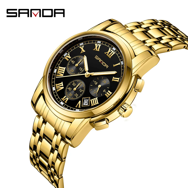 SANDA Brand Round Top Brand Luxury Business Mens Quartz Watches Waterproof Calendar Full Steel Fashion Man Watch Reloj Hombre
SANDA Brand Round Top Brand Luxury Business Mens Quartz Watches Waterproof Calendar Full Steel Fashion Man Watch Reloj Hombre