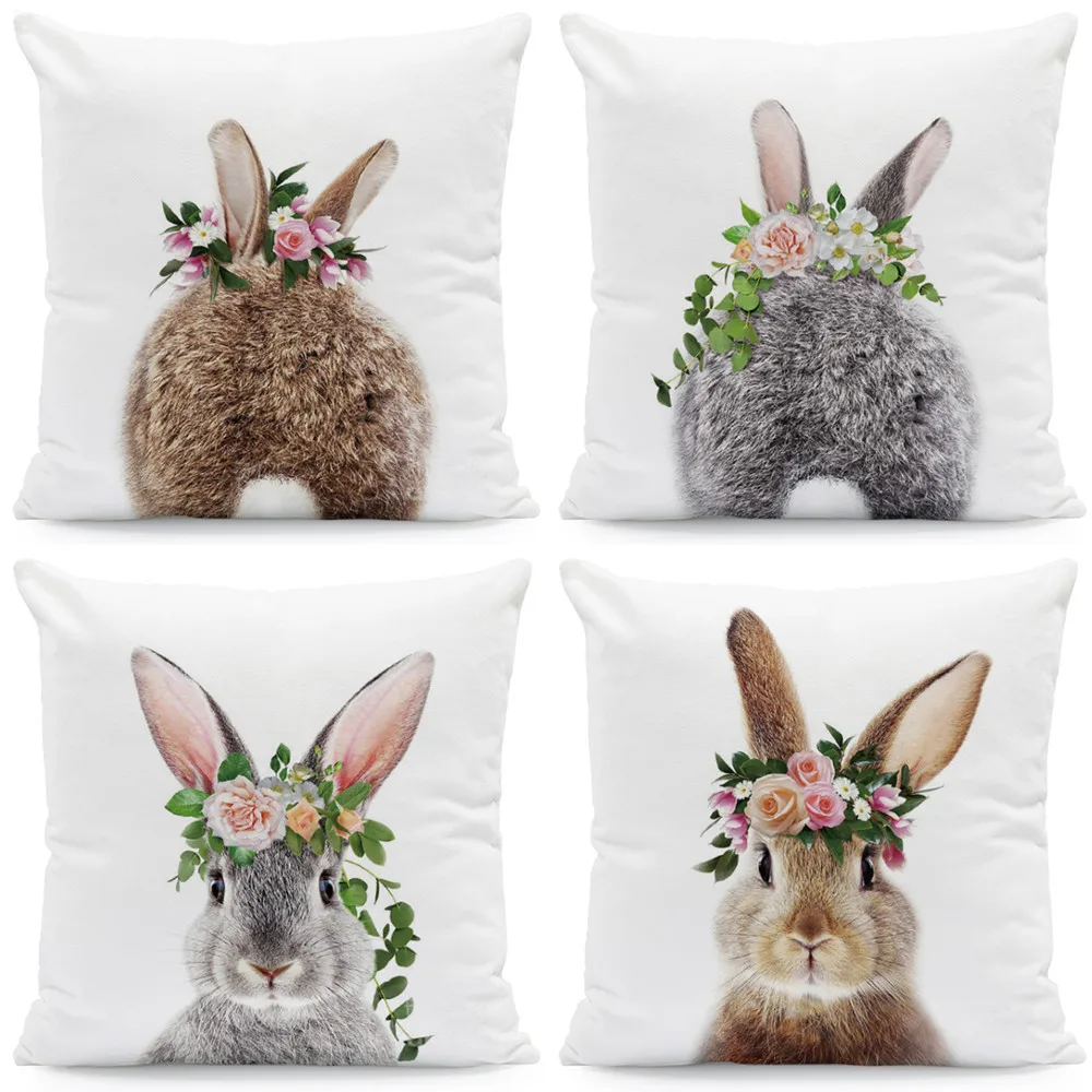 2023 Easter Throw Pillow Cover Cartoon Print Rabbit Egg Sofa Cushion Cover Super Soft Headrest Cushion Cover
2023 Easter Throw Pillow Cover Cartoon Print Rabbit Egg Sofa Cushion Cover Super Soft Headrest Cushion Cover