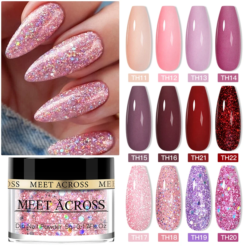 MEET ACROSS 5g/10g Sparkly Glitter Color Nail Dipping Powder Sequins Natural Dry Pigment DIY Gel Accessories Nail Art Decoration
MEET ACROSS 5g/10g Sparkly Glitter Color Nail Dipping Powder Sequins Natural Dry Pigment DIY Gel Accessories Nail Art Decoration