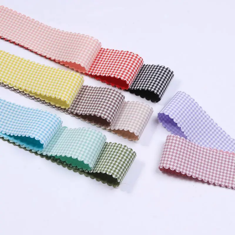 Cotton Houndstooth Plaid Ribbon 100Yards 12mm 25mm 40mm DIY Hair Bow Clothing Handmade Accessories Materials Wave Edge Webbing
Cotton Houndstooth Plaid Ribbon 100Yards 12mm 25mm 40mm DIY Hair Bow Clothing Handmade Accessories Materials Wave Edge Webbing