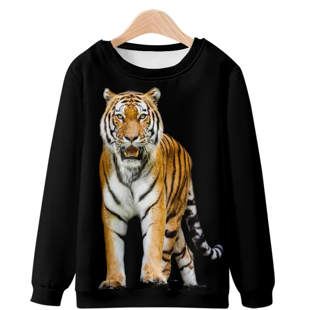 3d visual effect three-dimensional tiger sweater casual fashion street men's and women's drop-shoulder round neck sweater
3d visual effect three-dimensional tiger sweater casual fashion street men's and women's drop-shoulder round neck sweater