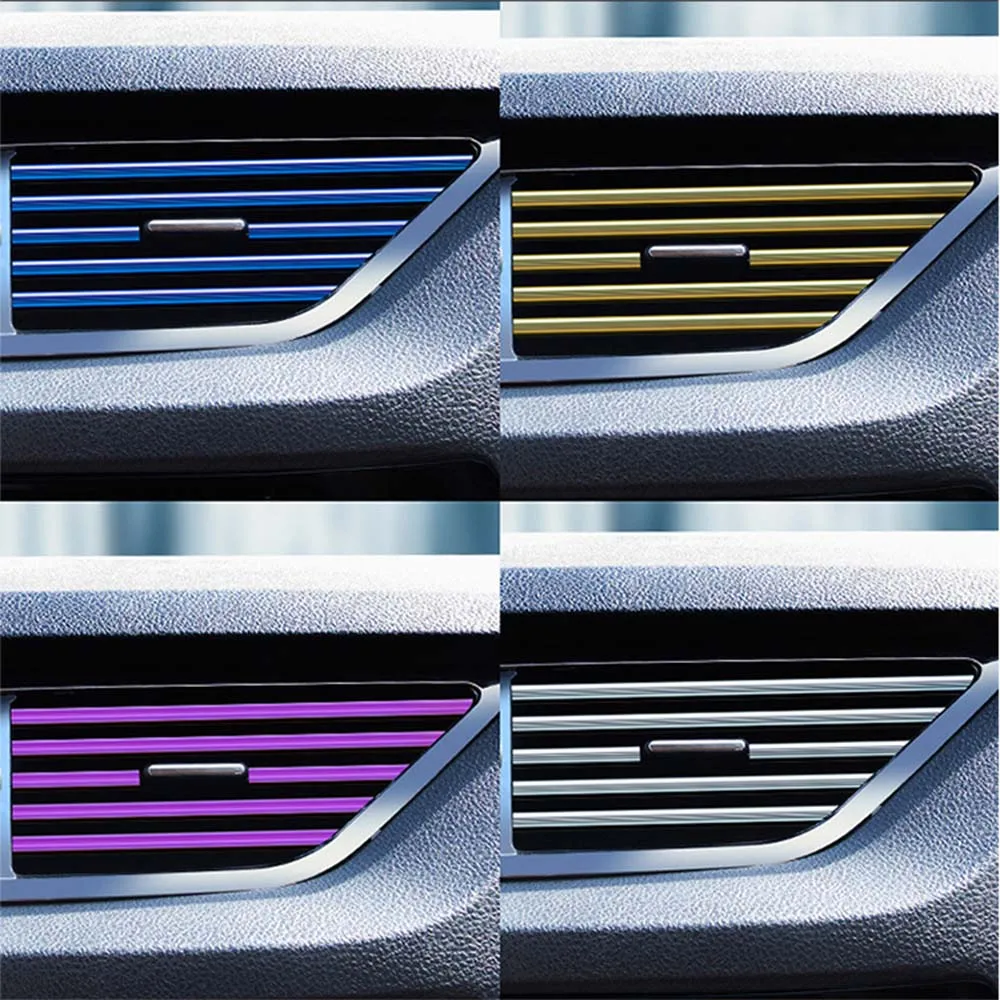 10Pcs Car Air Conditioner Outlet Decorative Moulding Trim Strips U Shape Universal Auto Interior Upgrades Multicolor DIY Styling
10Pcs Car Air Conditioner Outlet Decorative Moulding Trim Strips U Shape Universal Auto Interior Upgrades Multicolor DIY Styling