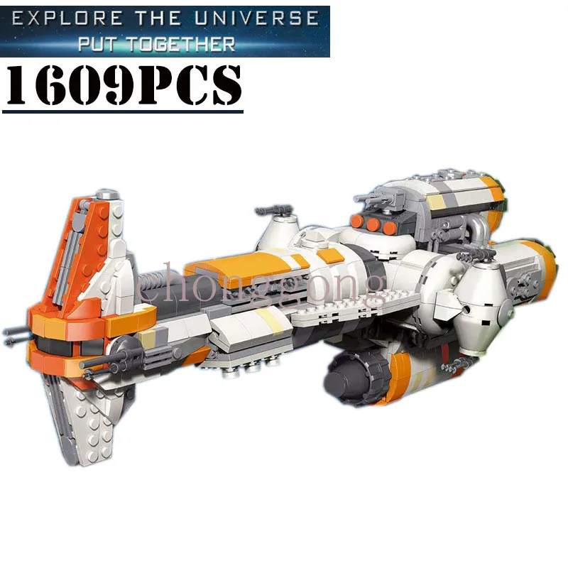 Новинка, серия фильмов MOC, светлый фригат, декоративная модель, 1609 шт., строительные блоки, игрушки «сделай сам», Детский Рождественский пода... 
Новинка, серия фильмов MOC, светлый фригат, декоративная модель, 1609 шт., строительные блоки, игрушки «сделай сам», Детский Рождественский пода...