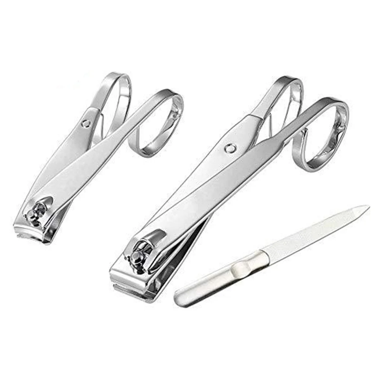 3pcs/set Portable Nail Clippers + Nail File Set Stainless Steel Nail Cutter File with Carry Box
3pcs/set Portable Nail Clippers + Nail File Set Stainless Steel Nail Cutter File with Carry Box