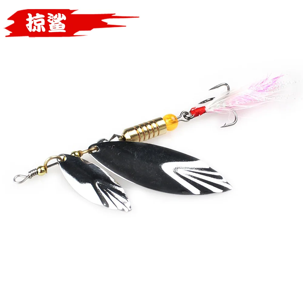 Fake Lure Double Willow Leaf Bait Metal Sequins Artificial Bait 7g 10g Feather Treble Hook Gyro Hard Bait Fishing Accessories
Fake Lure Double Willow Leaf Bait Metal Sequins Artificial Bait 7g 10g Feather Treble Hook Gyro Hard Bait Fishing Accessories