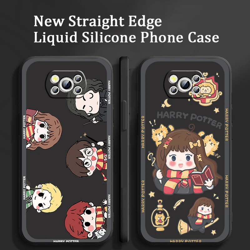 

Cartoon Potters Cute Harries Boy Case For Xiaomi Mi Poco X4 X3 C40 C3 M4 M3 F4 F3 GT Pro NFC 5G Soft Liquid Rope Phone Cover
