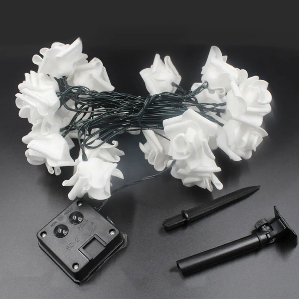 Beautiful Design Solar Powered 20LED String Lights Party Event Christmas Birthday Decoration Rose Shape String Light
Beautiful Design Solar Powered 20LED String Lights Party Event Christmas Birthday Decoration Rose Shape String Light