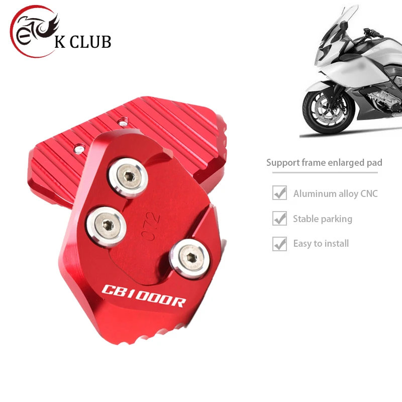 

For HONDA CB1000R CB 1000R CB1000 R 2018-2021 Motorcycle CNC Kickstand Foot Side Stand Extension Pad Support Plate Enlarge Stand