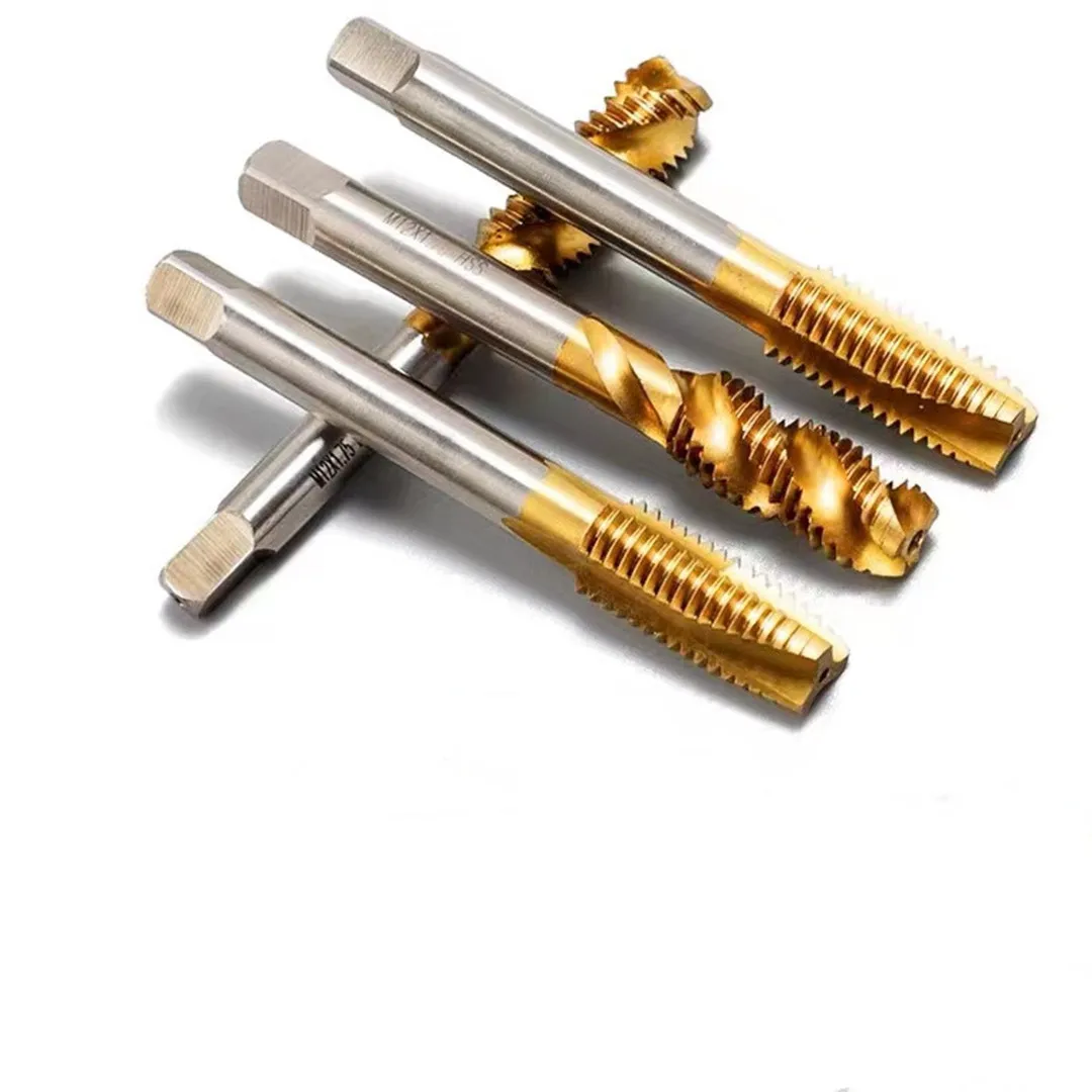 HSS Wire Tapping Titanium Coated Spiral Metric Thread Tap M2-M18 Machine Plug Tap HSS6542 Thread Tool Tap Bit
HSS Wire Tapping Titanium Coated Spiral Metric Thread Tap M2-M18 Machine Plug Tap HSS6542 Thread Tool Tap Bit