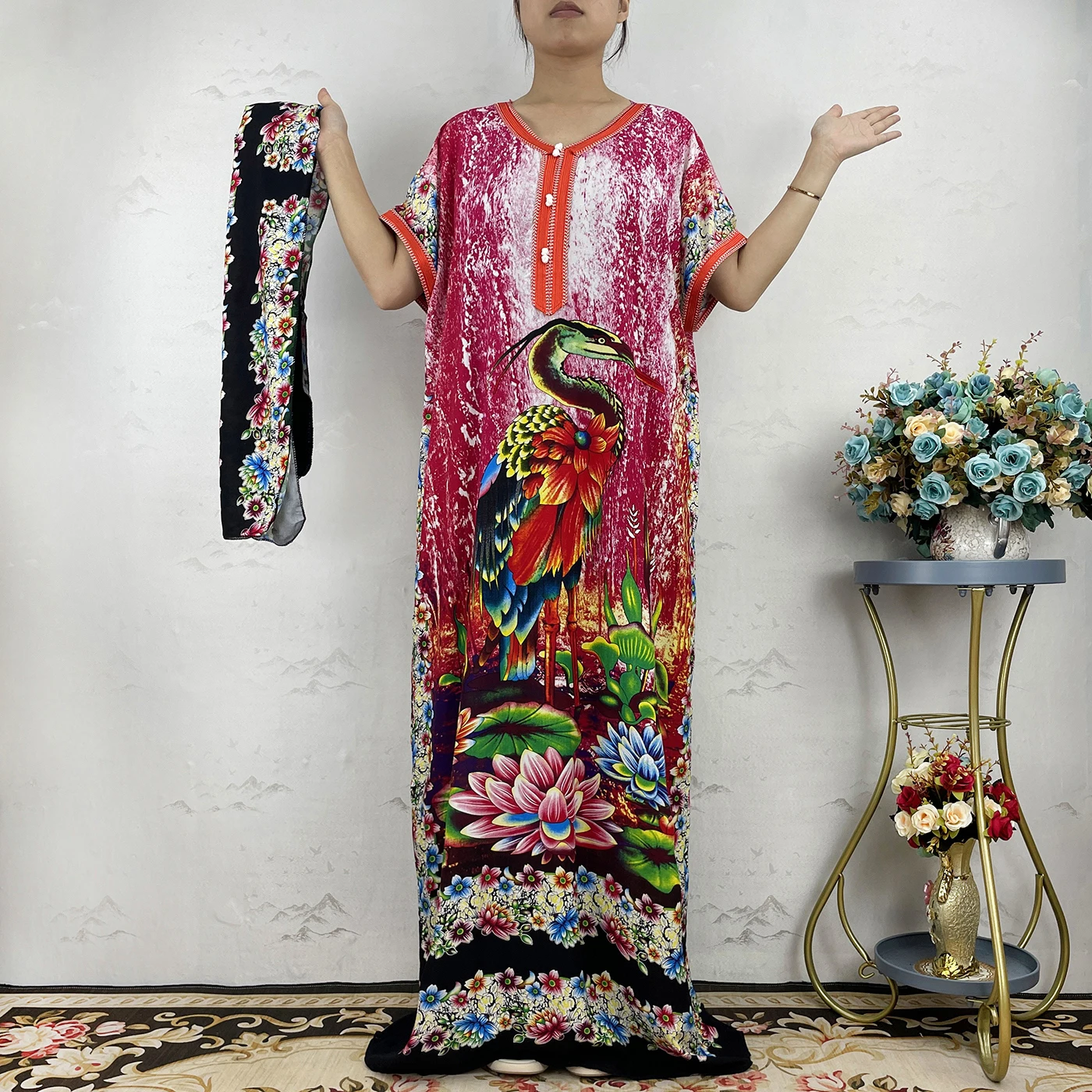 Short Sleeve African Kaftan Abaya Summer Kitenge Dress Designs Cotton Maxi Casual Dresses African Dress For Women Wedding Dress
Short Sleeve African Kaftan Abaya Summer Kitenge Dress Designs Cotton Maxi Casual Dresses African Dress For Women Wedding Dress