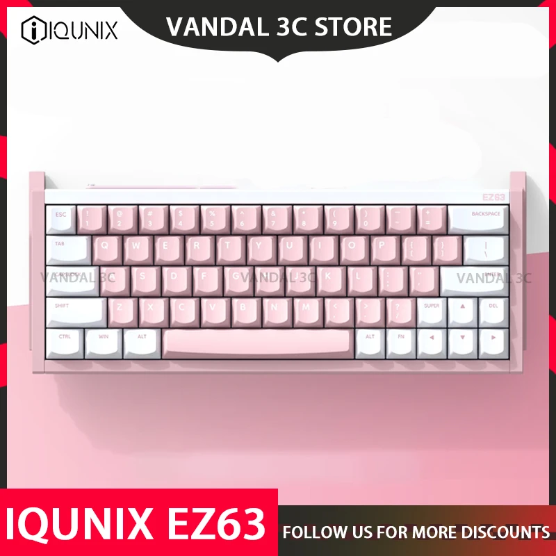 Iqunix Ez63 клавиатура с магнитной осью клавиатуры из алюминиевого сплава Valorant