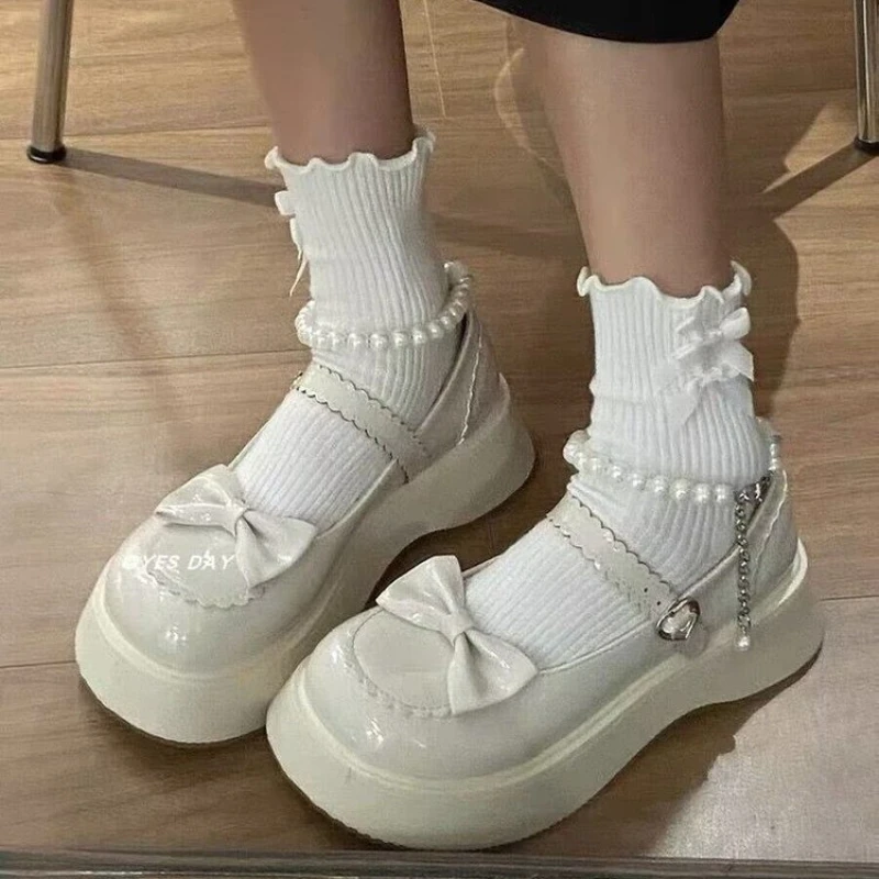 Beading Ladies Shoes Retro Rock for Women‘s Comfortable Bow Leather Shoes Metal Niche Platform Solid Color Platform Sneakers
Beading Ladies Shoes Retro Rock for Women‘s Comfortable Bow Leather Shoes Metal Niche Platform Solid Color Platform Sneakers