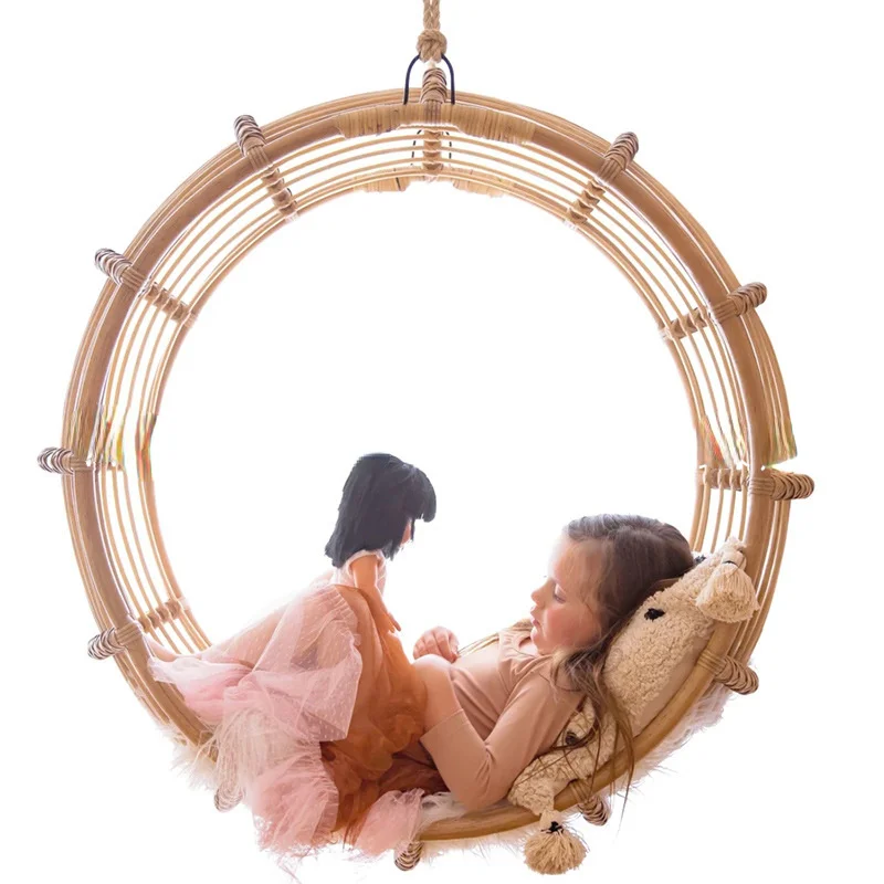 Round Kids Hammock Rattan Cradle Kids Hanging Outdoor Swing Hanging Chair 
Round Kids Hammock Rattan Cradle Kids Hanging Outdoor Swing Hanging Chair