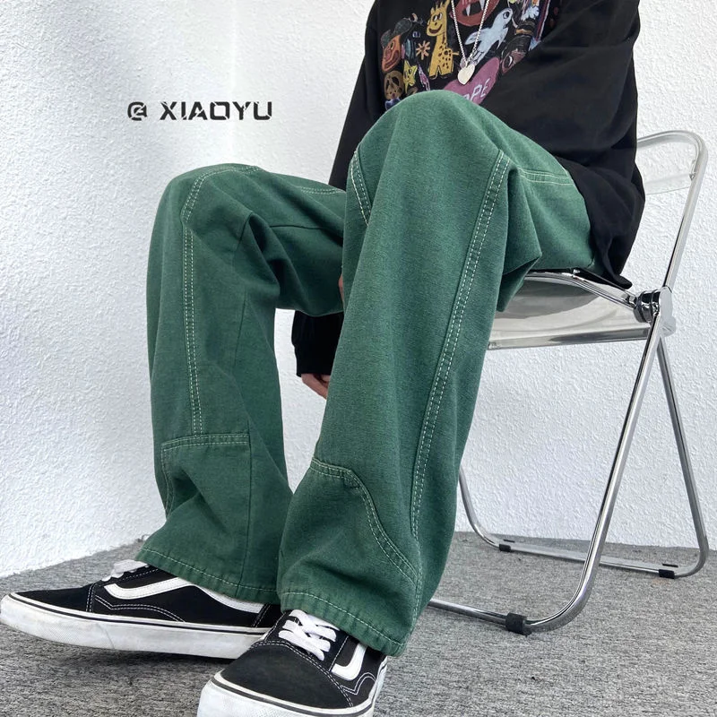Spring Straight Jeans Men's Korean Casual Jeans Men's Fashion Loose Plus Size Jeans Men's Streetwear Vintage Denim Trousers
Spring Straight Jeans Men's Korean Casual Jeans Men's Fashion Loose Plus Size Jeans Men's Streetwear Vintage Denim Trousers