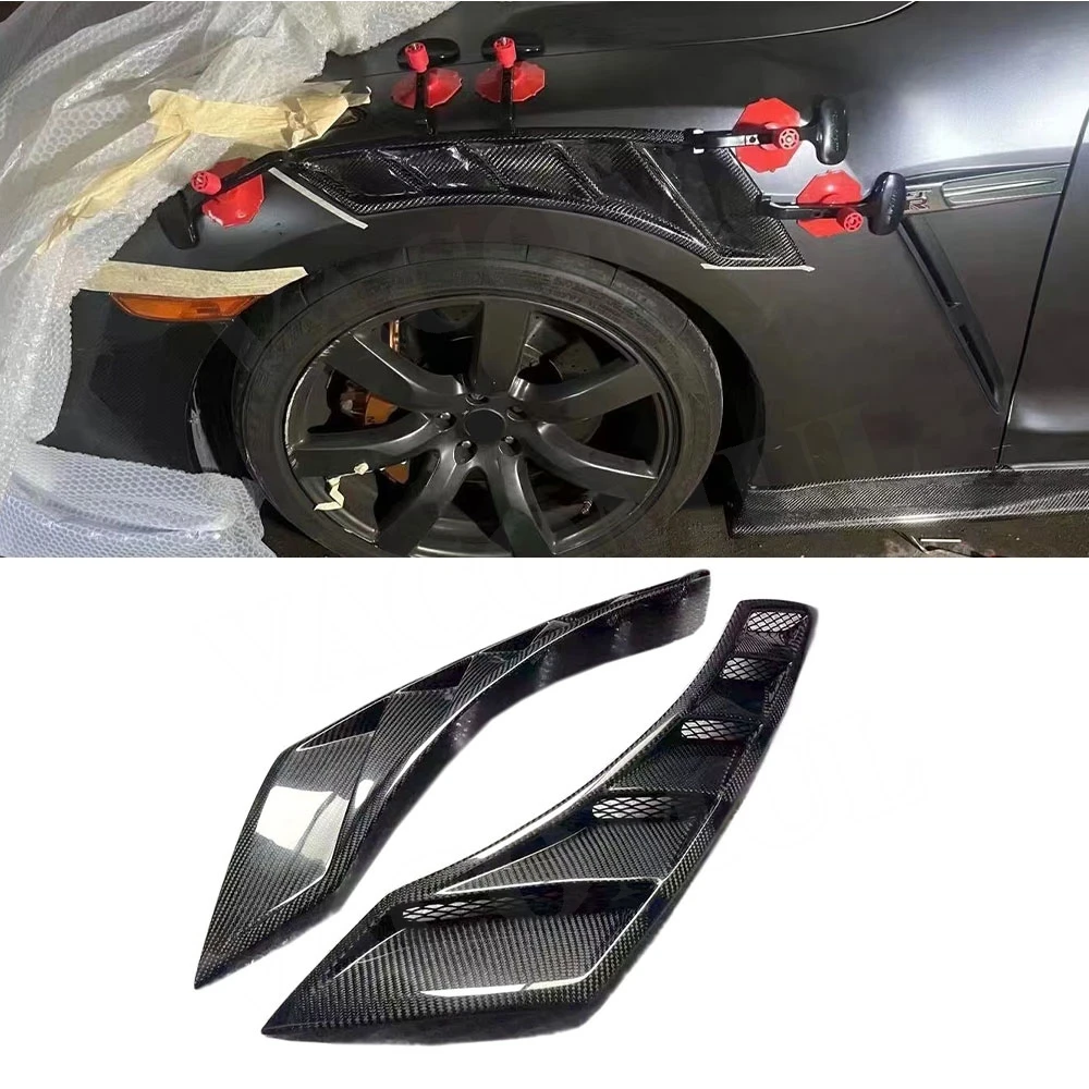 2 шт./комплект передние крылья из углеродного волокна для Nissan GTR R35 350Z 370Z Z33 Z34 2008-2017